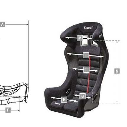 Sabelt Taurus Racing Seat, Size L, view 3