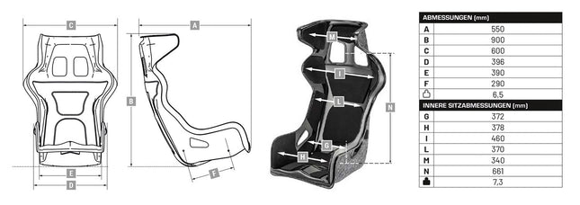 Sabelt X-PAD Rally Cross Racing Seat 2138, view 3