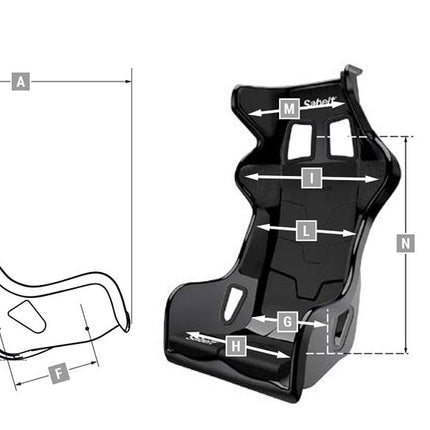 Sabelt X-PAD Racing Seat 2140L, view 2