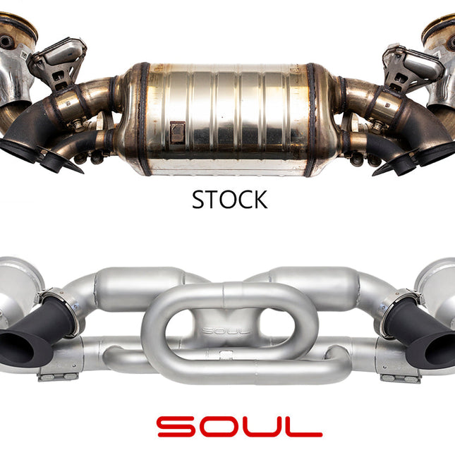 Soul Performance Products Non-Valved Cat-Back Exhaust for Porsche 911 Carrera /S/4/4S/GTS 992 2020+