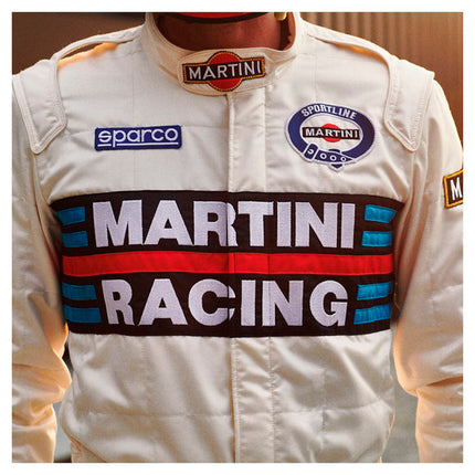 Sparco Martini Racing R567 Suit White back