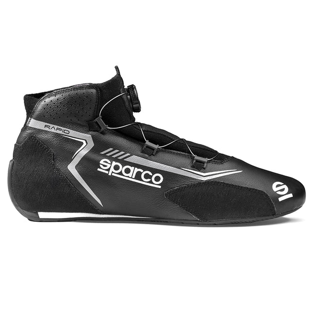 Sparco Rapid Rotor racing shoes black silver top