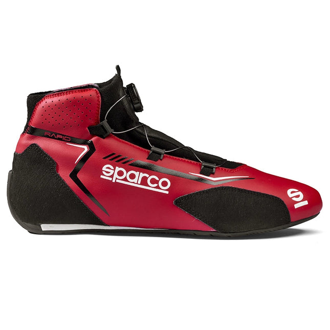 Sparco Rapid Rotor racing shoes red black top