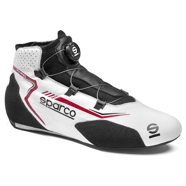 Sparco Rapid Rotor racing shoes white black red