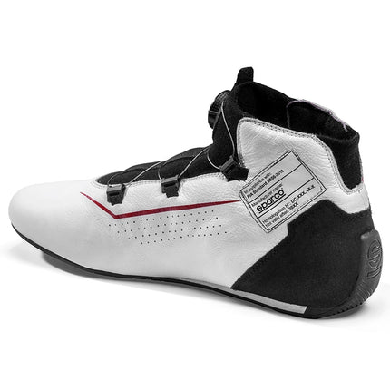Sparco Rapid Rotor racing shoes white black red side