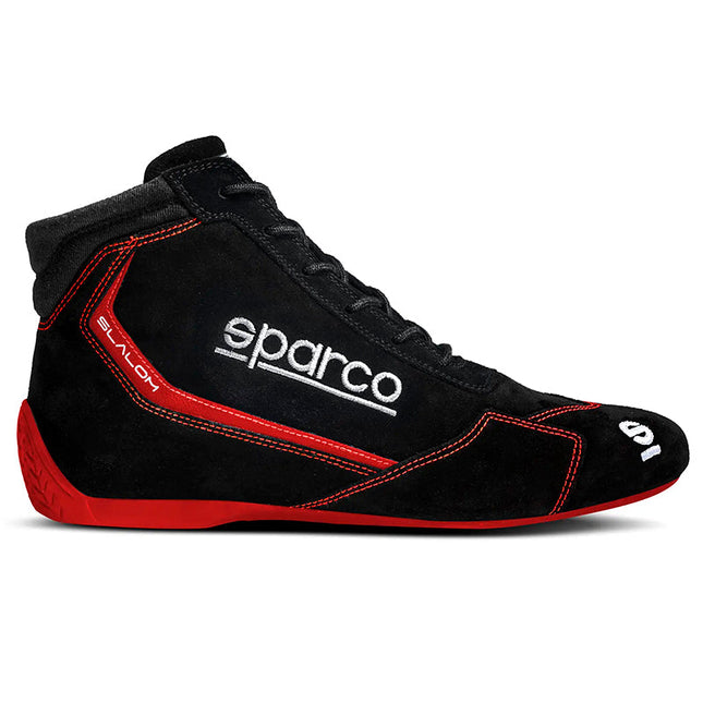 Sparco Slalom racing shoe in black and red