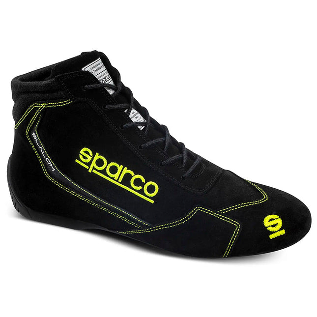 Sparco Slalom racing shoe in black and yellow