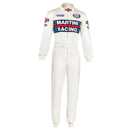 Sparco Martini Racing R567 Suit White front