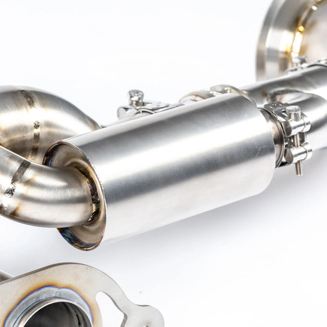 JCR SUPERLIGHT RACE PIPE (VALVED / RACE CATS) Full System Exhaust for Porsche GT3RS 992.1 (2023-2027)