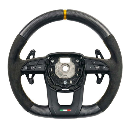 Lamborghini Urus Carbon Fibre Alcantara Flat Bottom Steering Wheel
