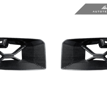 AutoTecknic G87 M2 Dry Carbon Podium Front Bumper Lower Vent Set