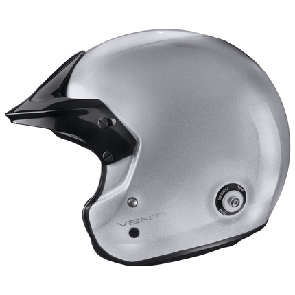Stilo Venti Trophy Jet Composite Open Face Racing Helmet Silver (FIA 8859-2015, Snell SA2020) (AA0112AF2T)