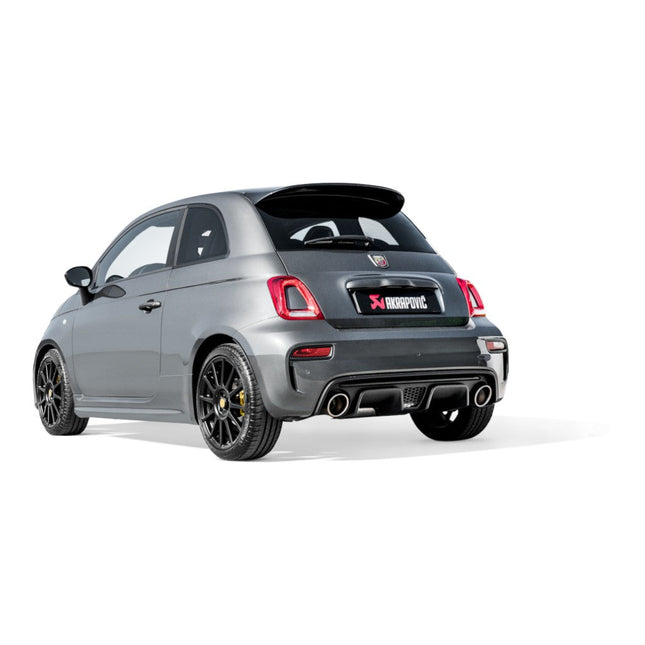 AKRAPOVIC Slip-On Line Stainless Steel Exhaust for Abarth 595 / 595C 2012-2020 (M-FI/SS/1H/1)