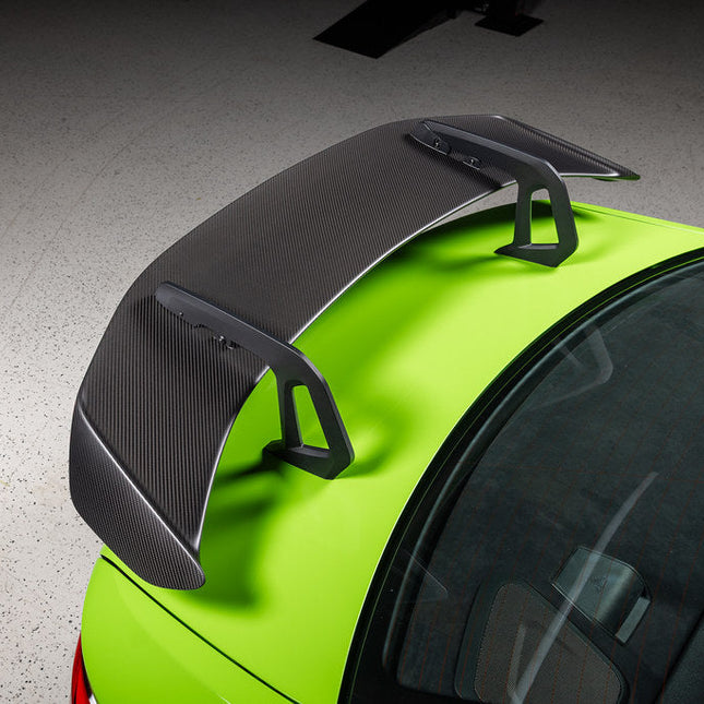 Alpha-N Carbon SN Rear Wing installed