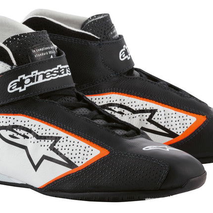 Alpinestars Tech 1T Black White Orange racing shoe