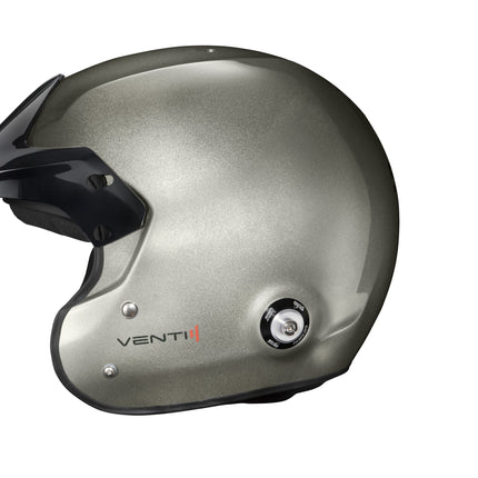 Stilo Venti4 Trophy Jet Open Face Racing Helmet Titanium (FIA 8859-2024, Snell SA2025, No HANS) (AA0114AF2X)