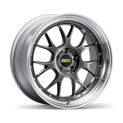 BBS LM349DB-SLD Forged Aluminum 2-Piece Wheel LM-R LM349 21x9 ET32 5x114.3 PFS, Diamond Black Disk and Silver Diamond-cut Rim (DB-SLD)