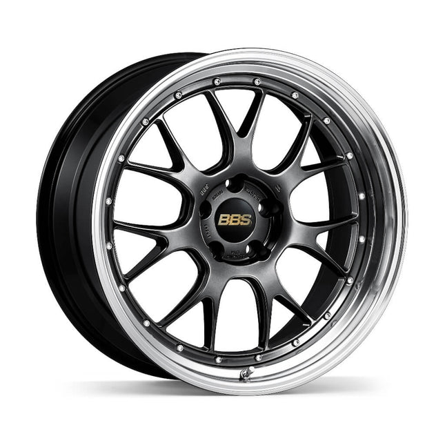 BBS LM371DB-BKBD Forged Aluminum 2-Piece Wheel LM-R LM371 20x10.5 ET35 5x120 CB72.5,Diamond Black Disk and Black Bright 