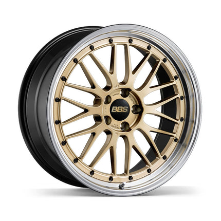 BBS LM477GL-BKBD LM Forged aluminum 2-piece wheel 20x11 ET10 5x114.3 CB66 Gold disk and Black Bright Diamond-cut rim (GL