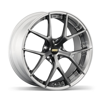 BBS RI-S009DB-SLD RI-S Forged aluminum 2-piece wheel 20x9 ET40 5x114.3 PFS Diamond Black disk and Silver Diamond-cut rim