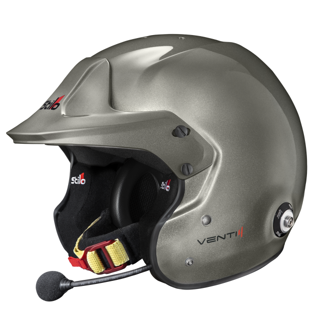 Stilo Venti4 Trophy Plus Composite Open Face Racing Helmet Titanium (FIA 8859-2024, Snell SA2025) (AA0114EG2X)