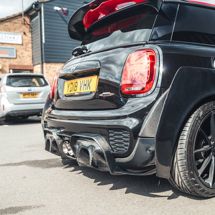 MINI Cooper S F56 JCW Sport Pack Carbon Fibre Spoiler installed