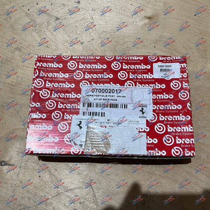 Ferrari 458 & 488 Challenge Rear Brake Pads Kit, Brand New, OEM, Part Number: 700042017