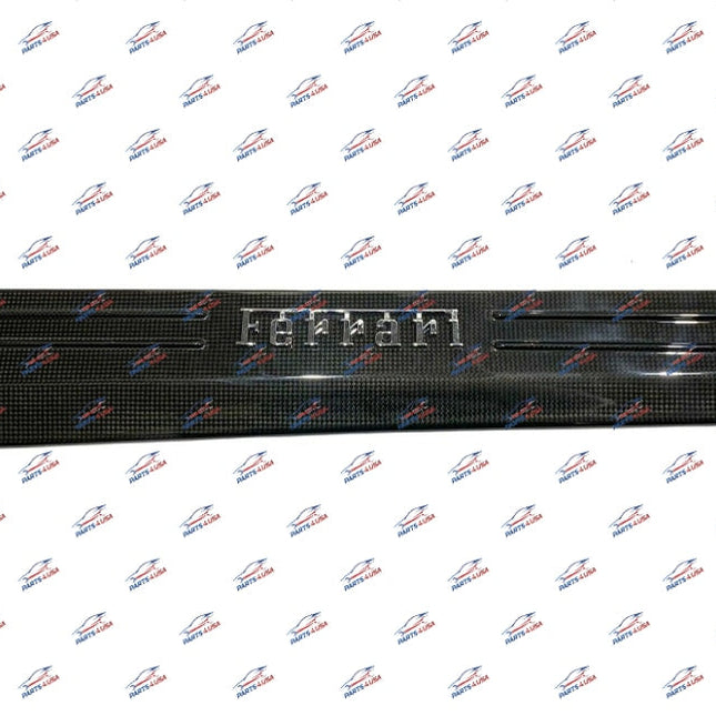 Ferrari 458 Italia/Spider Carbon Door Sill Kick Plate, Left Side, OEM, Part Number 85982500