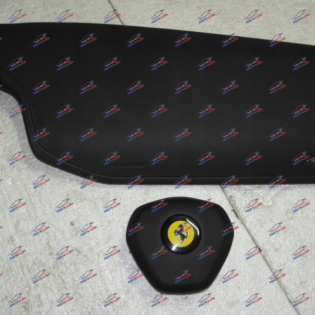 Ferrari 458 Italia & Spider Airbag Steering Wheel and Passenger Cover, Black, OEM