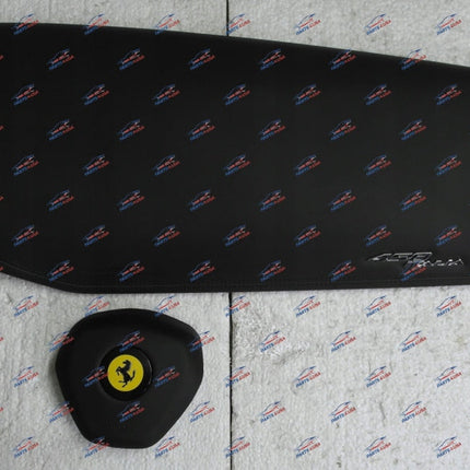 Ferrari 458 Italia & Spider Airbag Steering Wheel and Passenger Cover, Black, OEM