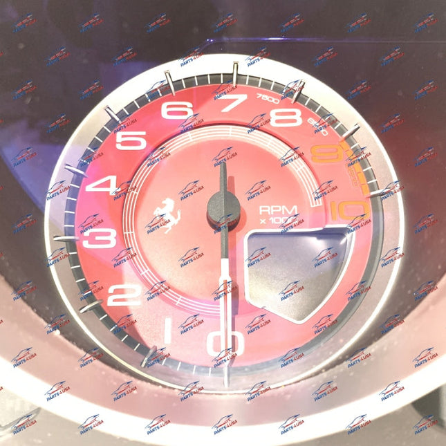 Ferrari 458 Italia/Spider Instrument Cluster Complete, Red Dial Face, OEM, Part Number 251903