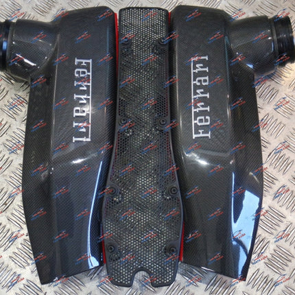 Ferrari 488 GTB & Spider Engine Cover, Carbon Fiber, OEM, Part Number: 856678