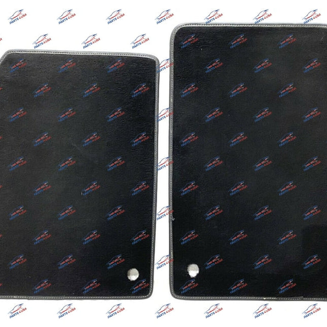 Ferrari 488 GTB Floor Mats, Black with Yellow Stitching, Left and Right, OEM