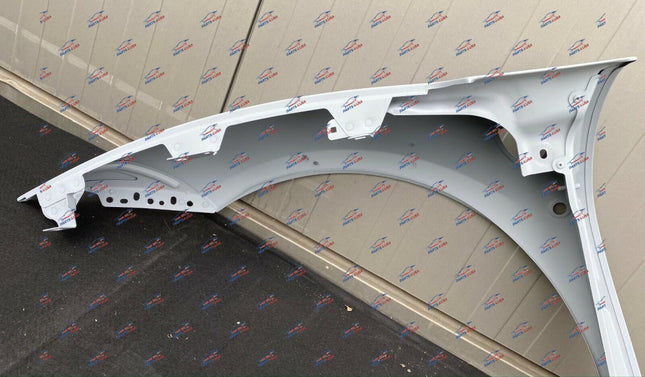 Ferrari 488 GTB Pista Spider Right Fender with Shield Badge, Primed, OEM, Part Number 87524011