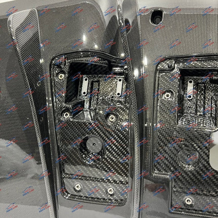 Ferrari 488 GTB & Spider Rear Diffuser, Carbon Fiber, Camera Version, OEM, Part Number: 70003838