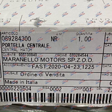 Ferrari 488 Pista Central Hatch / Air Brake Flap, OEM, Part Number: 89284300