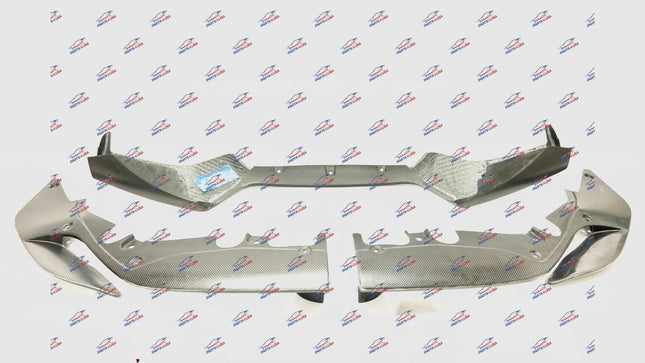 Ferrari 488 Pista Front Lip Complete, 3 Pieces, Carbon Fiber, OEM, Part Numbers: 824298/824301/824297