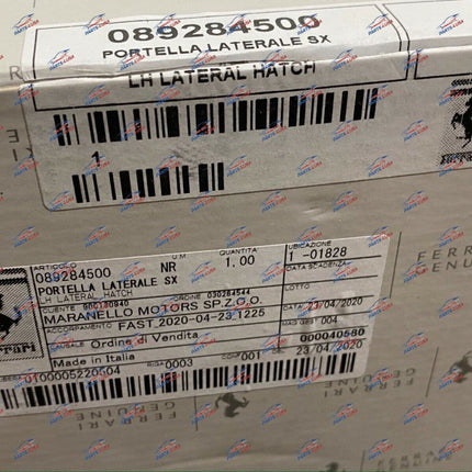 Ferrari 488 Pista Left Lateral Hatch, OEM, Part Number: 89284500