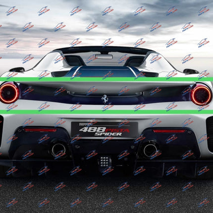 Ferrari 488 Pista Rear Bumper Upper Part, Carbon Fiber, OEM