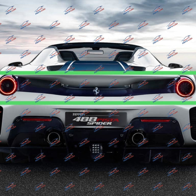 Ferrari 488 Pista Rear Bumper Upper Part, Carbon Fiber, OEM
