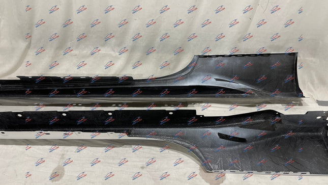 Ferrari 488 Pista Side Skirts, Carbon Fiber, Left and Right, OEM, Part Number 766048 766055, view 7