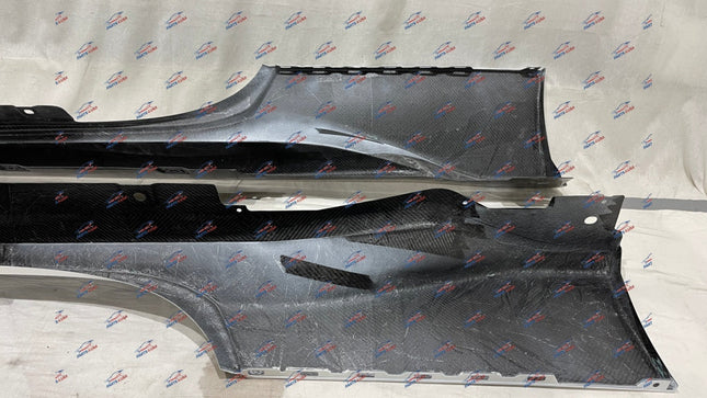 Ferrari 488 Pista Side Skirts, Carbon Fiber, Left and Right, OEM, Part Number 766048 766055, view 2