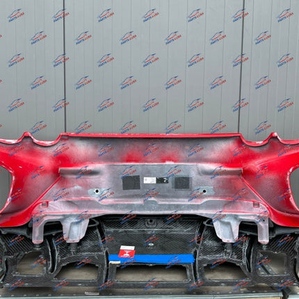 Ferrari 812 Competizione Rear Bumper with Diffuser, Carbon Fiber, Red, OEM, Part Number: 985851642