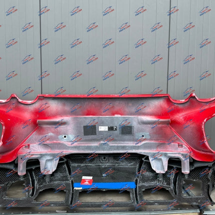 Ferrari 812 Competizione Rear Bumper with Diffuser, Carbon Fiber, Red, OEM, Part Number: 985851642
