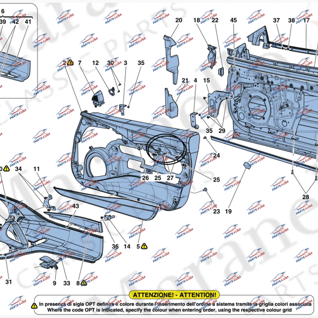 Ferrari 812 Superfast Complete Right Internal Medallion, OEM, Part Number: 88032312