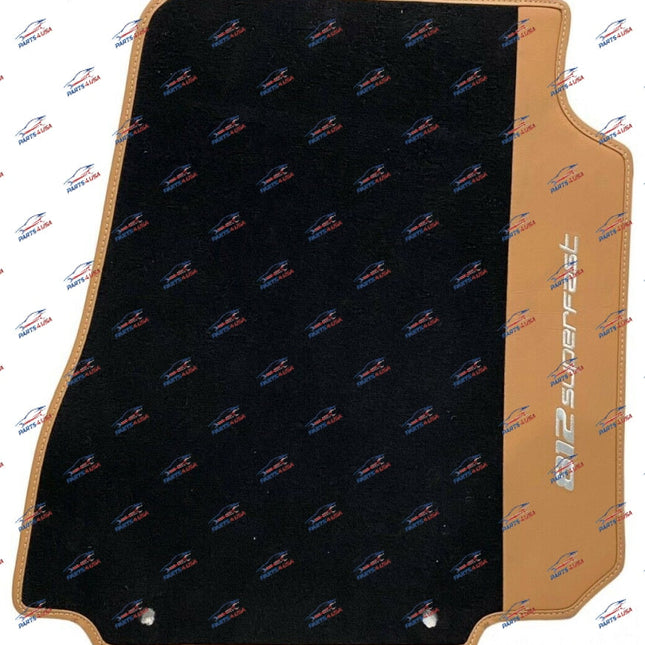 Ferrari 812 Superfast Floor Mat, Black with Camel, OEM Part