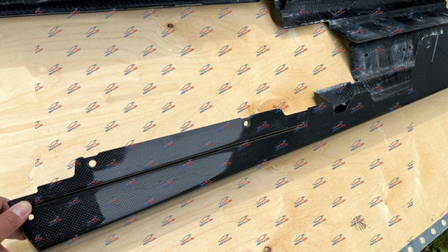 Ferrari 812 Superfast GTS Side Skirt Cover Outer Sill, Left and Right, Carbon Fiber, OEM, Part Numbers: 89130300/89130200