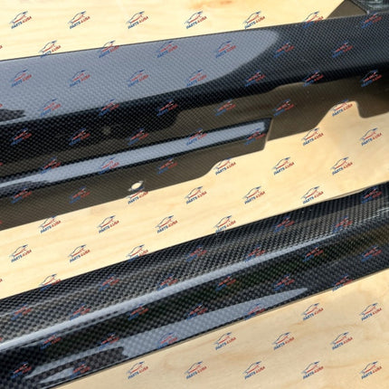 Ferrari 812 Superfast GTS Side Skirt Cover Outer Sill, Left and Right, Carbon Fiber, OEM, Part Numbers: 89130300/89130200