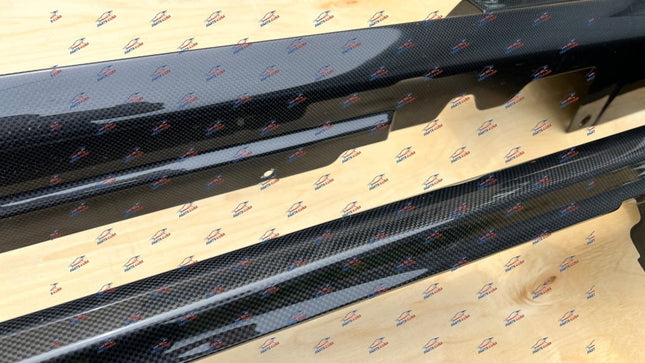Ferrari 812 Superfast GTS Side Skirt Cover Outer Sill, Left and Right, Carbon Fiber, OEM, Part Numbers: 89130300/89130200