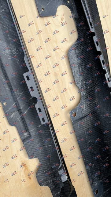 Ferrari 812 Superfast GTS Side Skirt Cover Outer Sill, Left and Right, Carbon Fiber, OEM, Part Numbers: 89130300/89130200